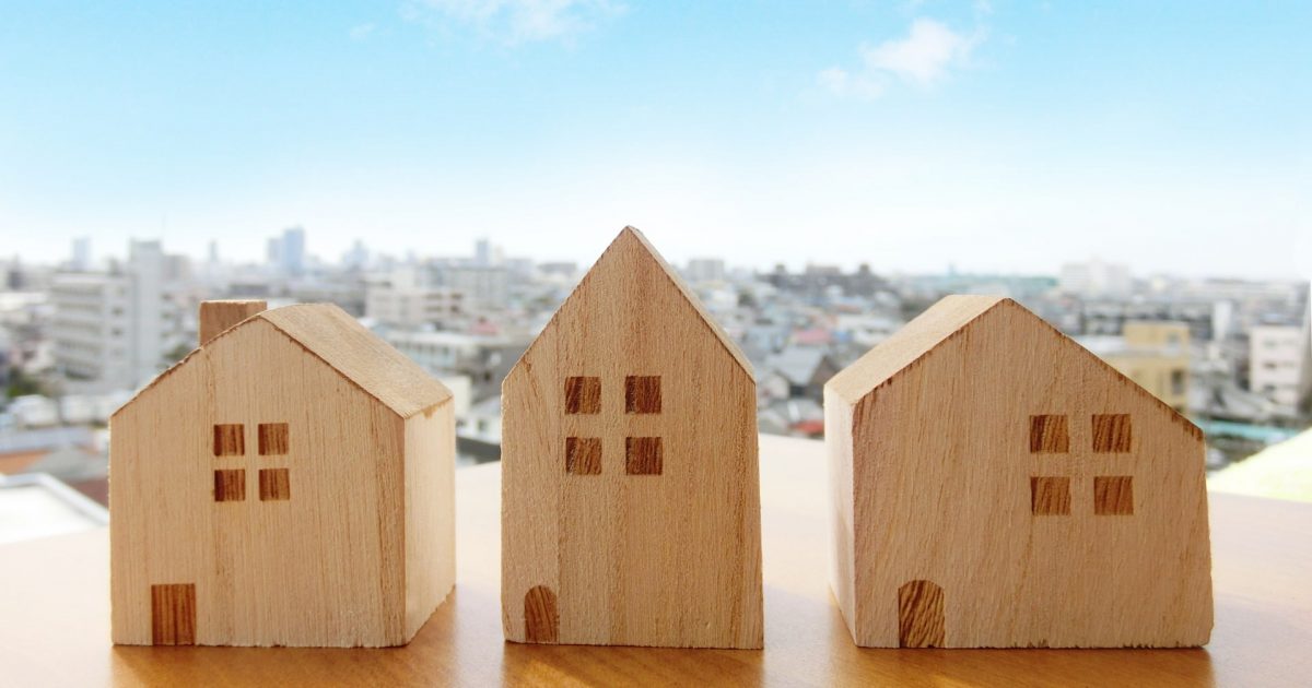 木でできた戸建て