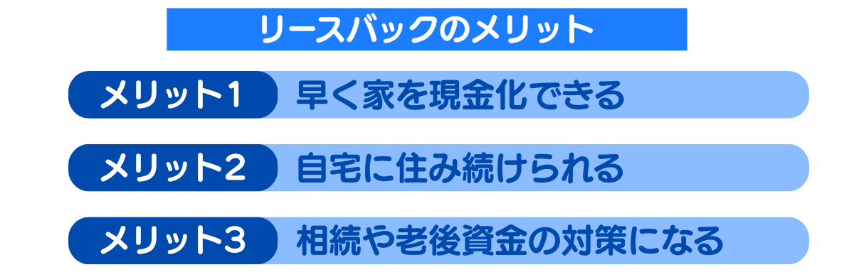 リースバックのメリット